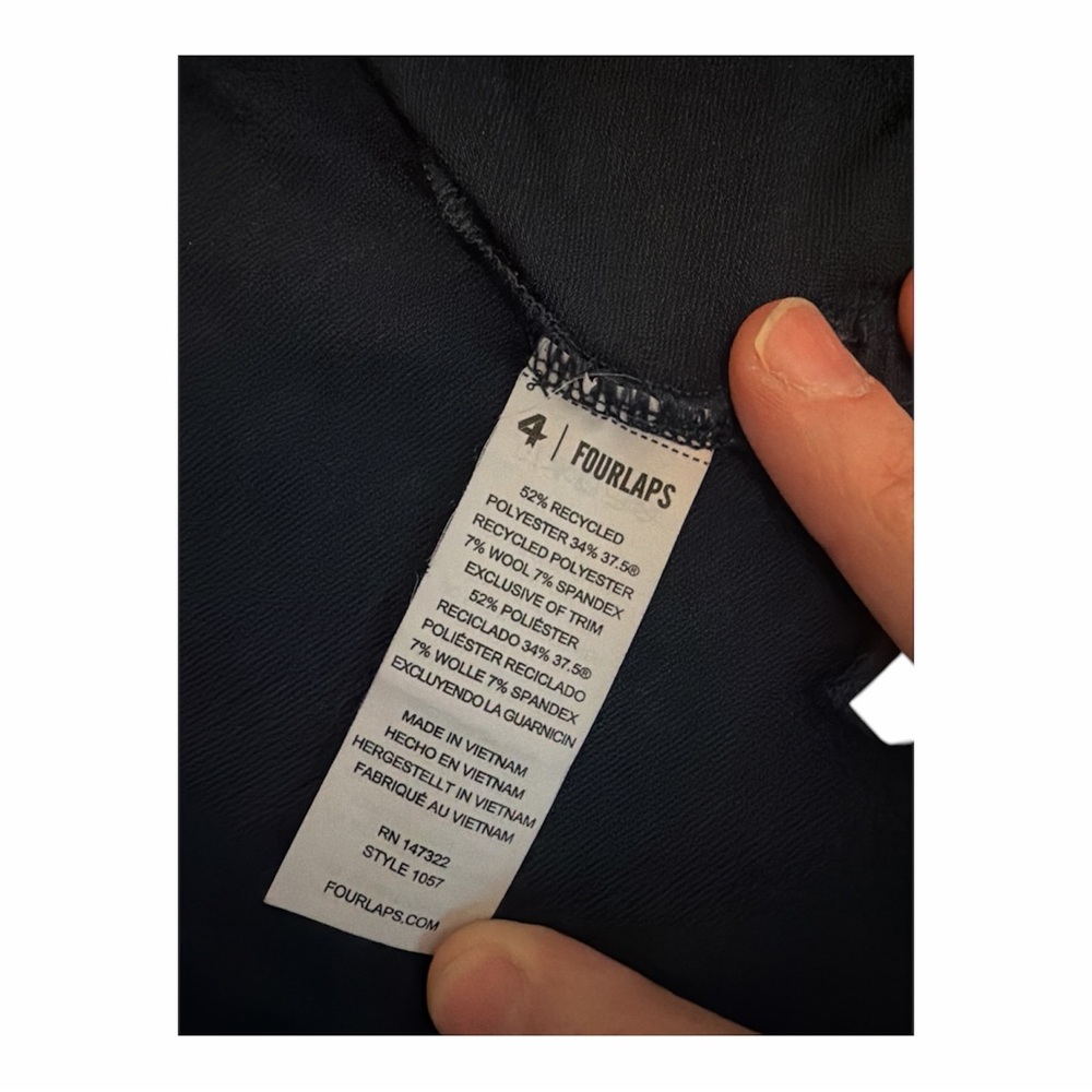 Peloton x Fourlaps Blue Quarter-Zip Pullover Mens size Small - Picture 4 of 4